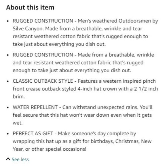 Outback weathered shapeable hat - Picture 6 of 8